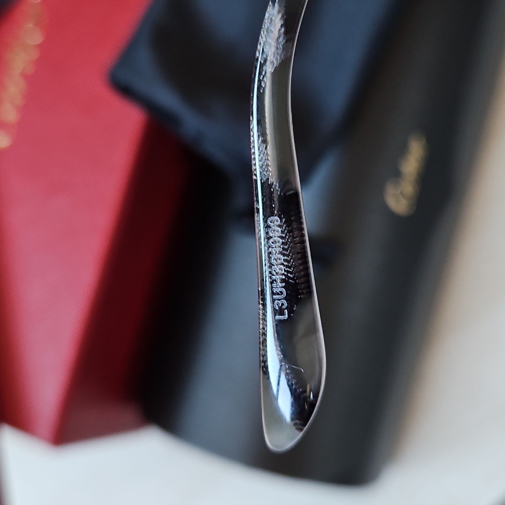 💸SOLD💸 NWT Panthère de Cartier Havana  Sunglasses Silver Black 🐆 - Picture 5 of 8
